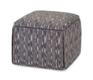 Picture of LILY SKIRTED STORAGE OTTOMAN