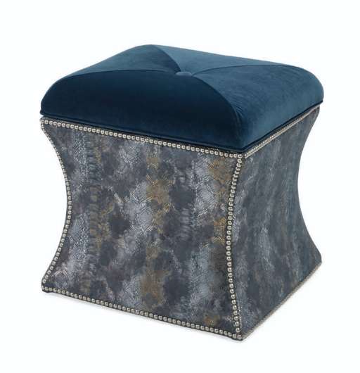 Picture of LEDA MITERED STORAGE OTTOMAN