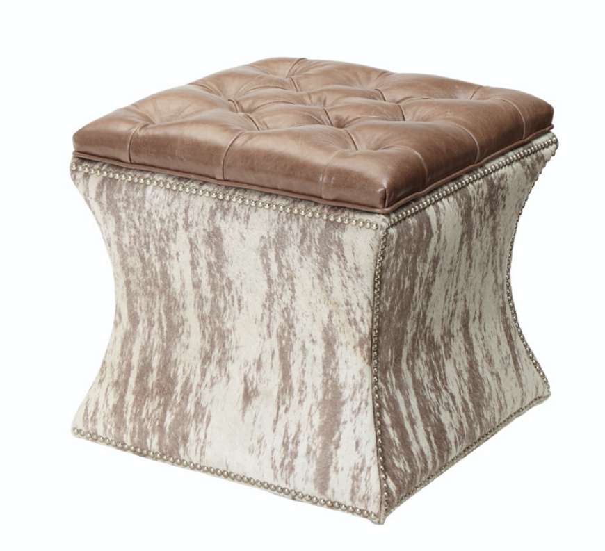 Picture of LEDA TUFTED STORAGE OTTOMAN