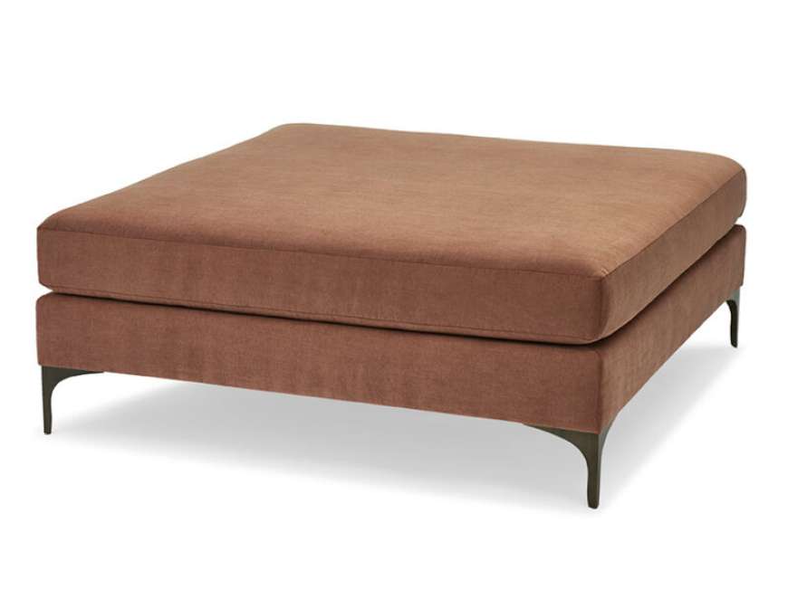 Picture of LAUREN BRONZE SQUARE OTTOMAN