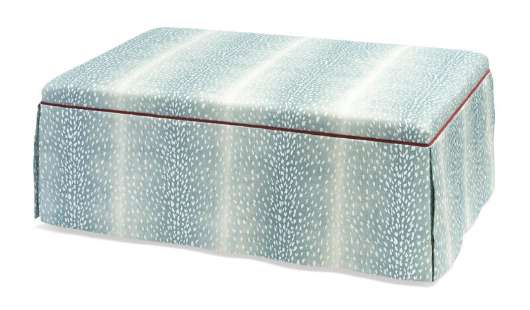 Picture of LILY LARGE RECTANGULAR SKIRTED OTTOMAN