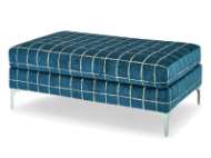 Picture of LAUREN CHROME RECTANGULAR OTTOMAN