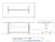 Picture of LEWIS TRESTLE TABLE