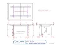 Picture of MISSION TRESTLE TABLE