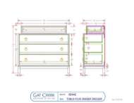 Picture of TOMLIN FOUR DRAWER DRESSER