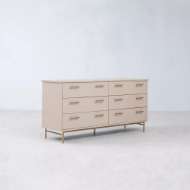 Picture of MUNRO 6-DRAWER LEATHER DRESSER