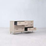 Picture of MUNRO 6-DRAWER LEATHER DRESSER