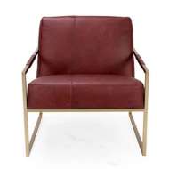 Picture of MUNRO LEATHER LOUNGE CHAIR