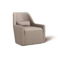 Picture of MERCED LEATHER LOW BACK SWIVEL CHAIR