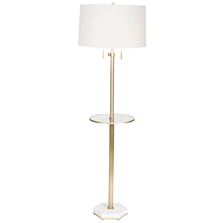 Picture of GRANVILLE ▪FLOOR LAMP ●ANTIQUE BRASS