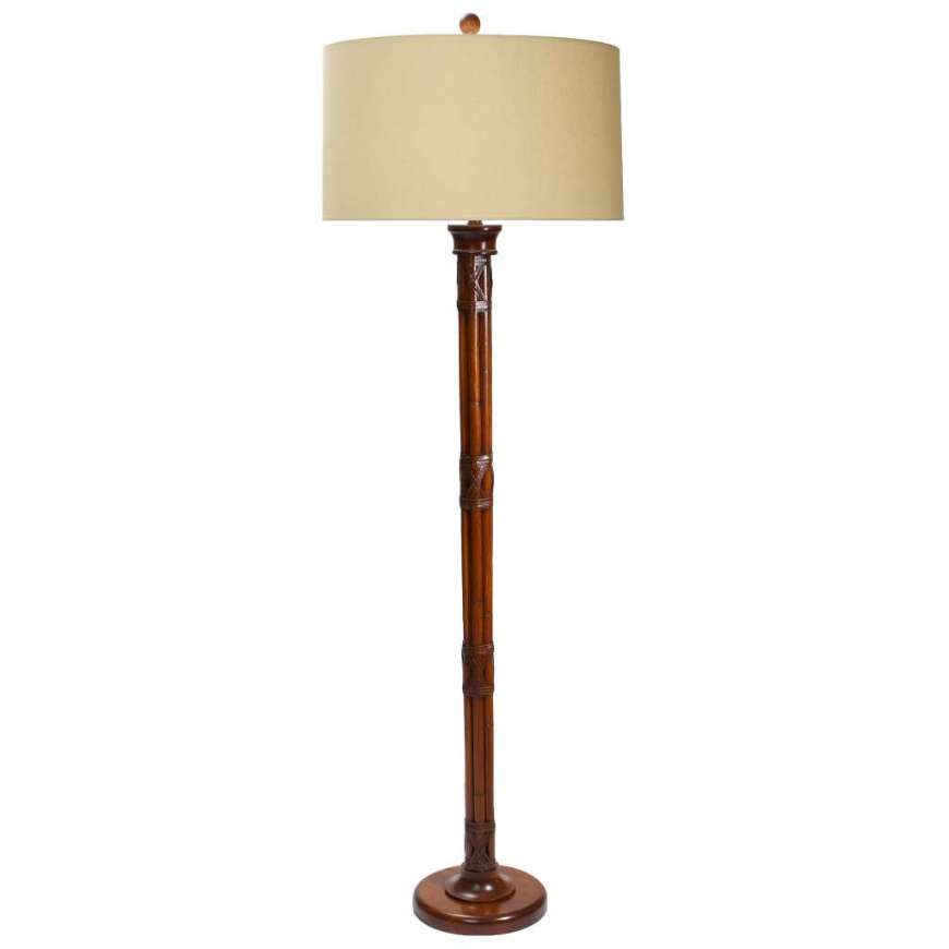 Picture of RATTAN ROAD  ▪FLOOR  LAMP ●MOCHA FINISH