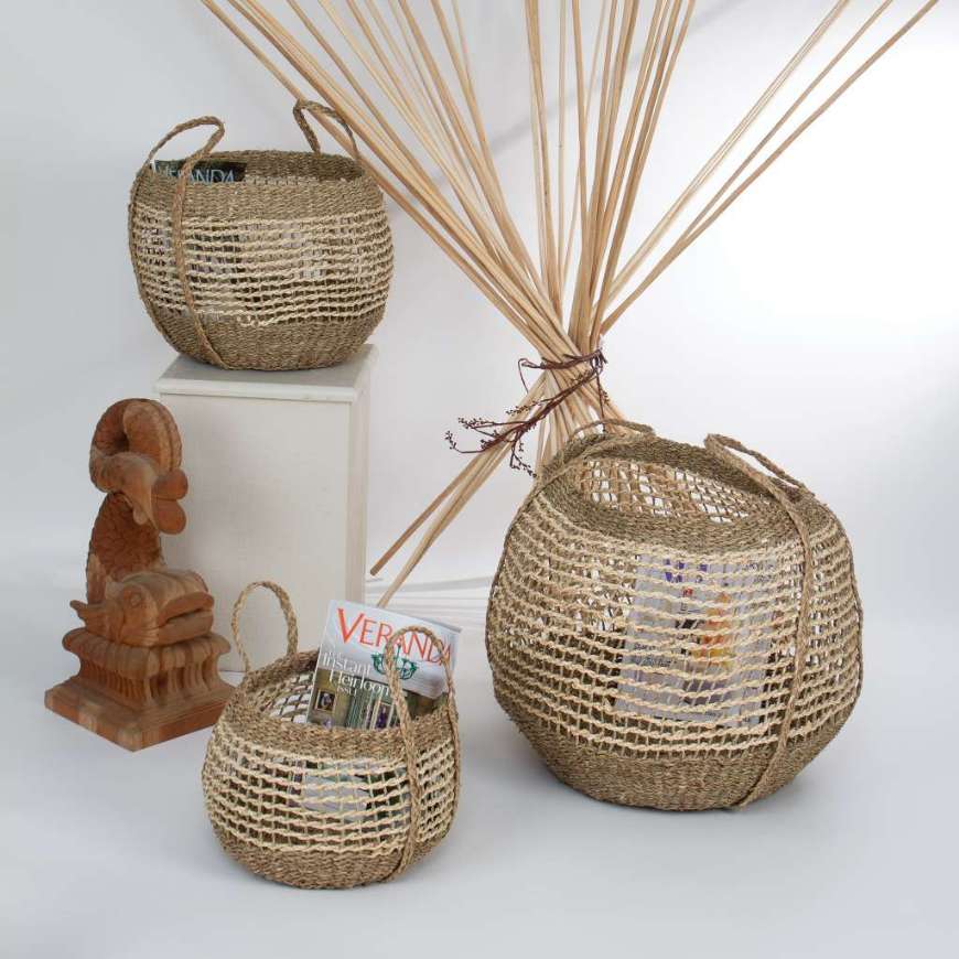 Picture of ROUND BASKET W/HANDLE