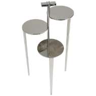 Picture of TRI-DOT ▪DRINK TABLE ●POLISHED STAINLESS STEEL FINISH