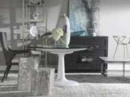 Picture of SEASCAPE WHITE DINING TABLE WITH GLASS TOP