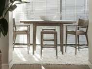 Picture of MILO LEATHER BACKLESS BAR STOOL