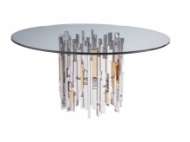 Picture of CITYSCAPE ROUND DINING TABLE WITH GLASS TOP