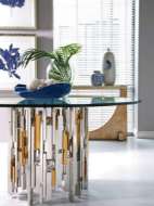 Picture of CITYSCAPE ROUND DINING TABLE WITH GLASS TOP