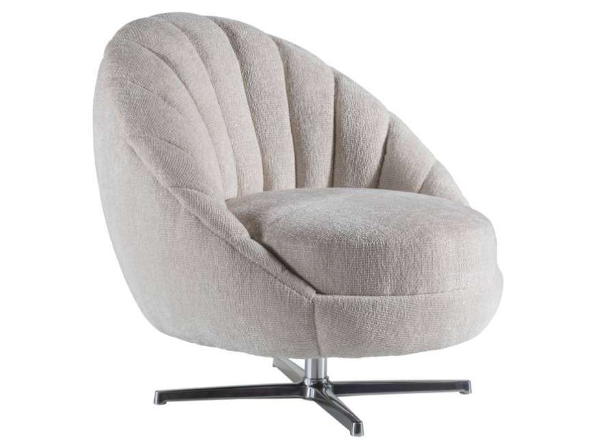 Picture of LUCILLE SWIVEL CHAIR - POLISHED CHROME BASE