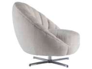 Picture of LUCILLE SWIVEL CHAIR - POLISHED CHROME BASE