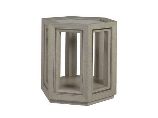 Picture of ZEITGEIST LINEN HEXAGONAL END TABLE