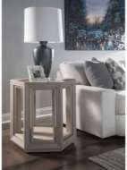 Picture of ZEITGEIST LINEN HEXAGONAL END TABLE