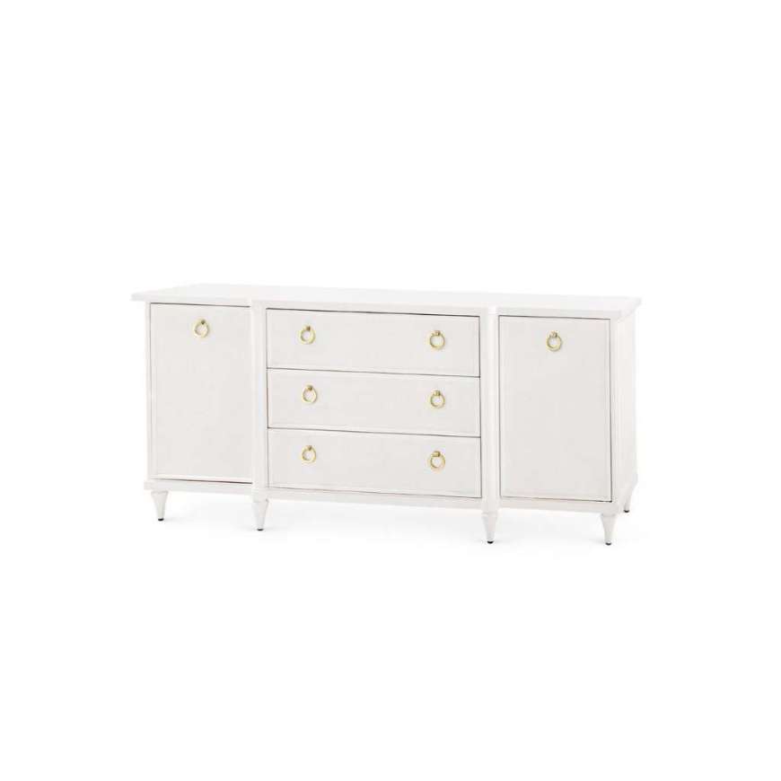 Picture of FAIRFAX 3-DRAWER 2-DOOR CABINET, VANILLA