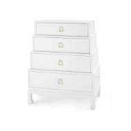 Picture of JASMINE TALL 4-DRAWER, CHIFFON WHITE