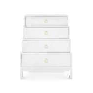 Picture of JASMINE TALL 4-DRAWER, CHIFFON WHITE