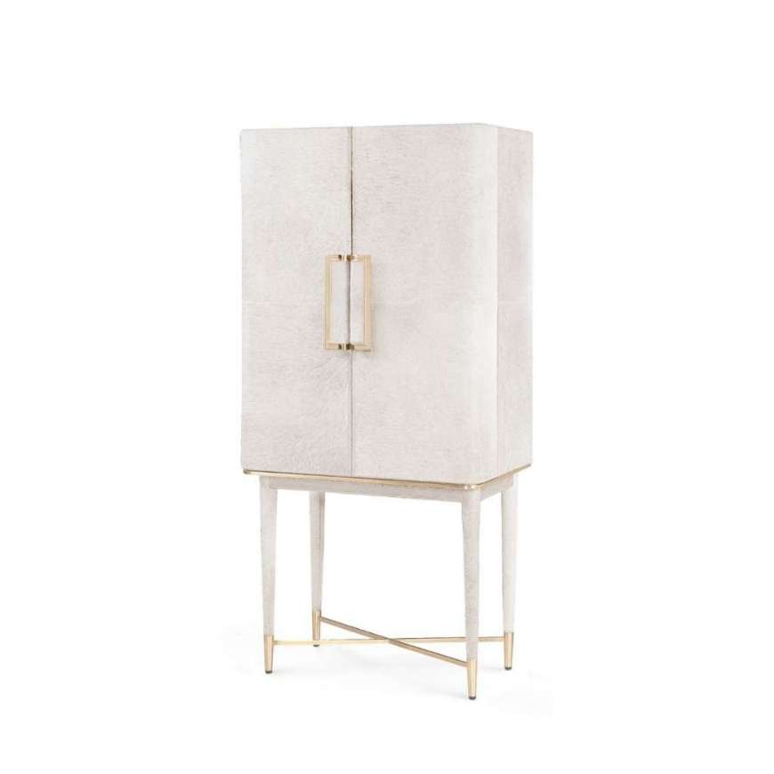 Picture of FLORIAN TALL BAR CABINET, SNOW