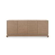 Picture of MEREDITH EXTRA LARGE 4-DOOR CABINET, FLAX BROWN