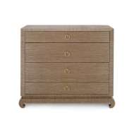 Picture of MING LARGE 4-DRAWER, FLAX BROWN