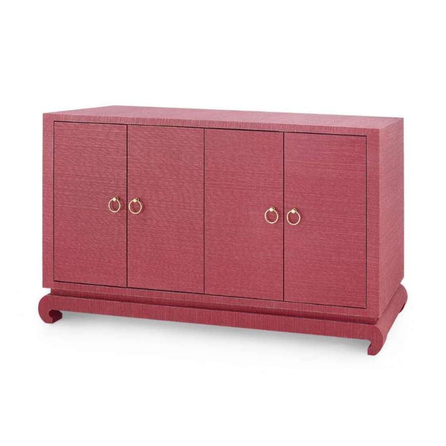 Picture of MEREDITH 4-DOOR CABINET, RED