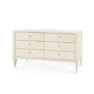 Picture of MORRIS EXTRA LARGE 6-DRAWER, BLANCHED OAK AND NICKEL