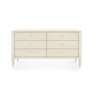 Picture of MORRIS EXTRA LARGE 6-DRAWER, BLANCHED OAK AND NICKEL