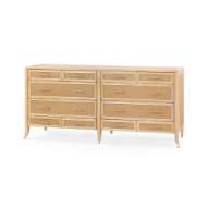 Picture of PAULINA 12-DRAWER, NATURAL AND CAMEL