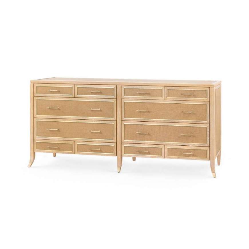 Picture of PAULINA 12-DRAWER, NATURAL AND CAMEL