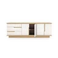 Picture of SIMON 3-DRAWER & 4-DOOR CABINET, LIGHT NATURAL SHIMMER