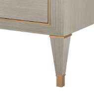 Picture of MORRIS EXTRA LARGE 6-DRAWER, TAUPE GRAY AND CHAMPAGNE