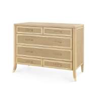 Picture of PAULINA LARGE 6-DRAWER, NATURAL AND CAMEL