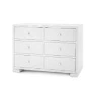 Picture of FRANCES EXTRA LARGE 6-DRAWER, CHIFFON WHITE