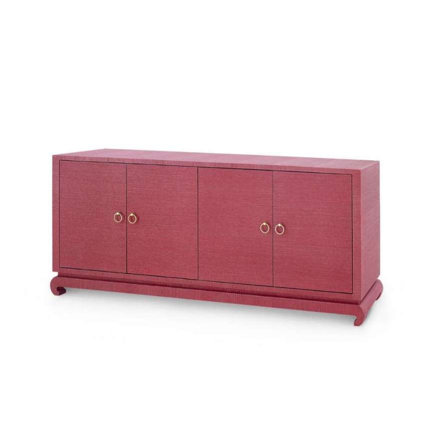 Picture of MEREDITH EXTRA LARGE 4-DOOR CABINET, RED