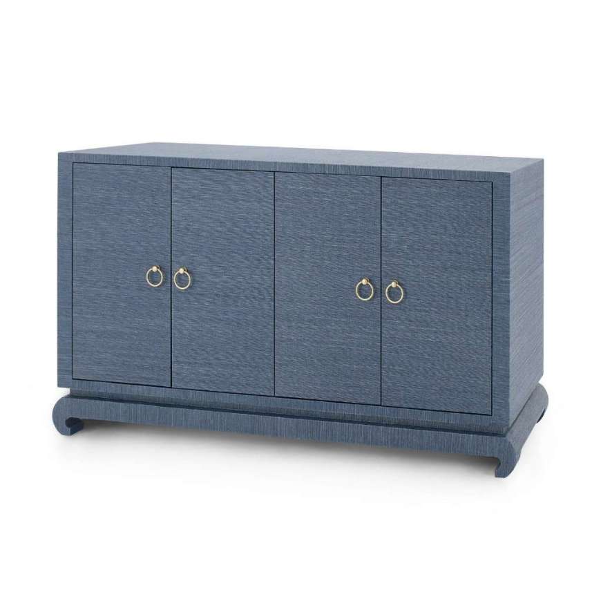 Picture of MEREDITH 4-DOOR CABINET, NAVY BLUE