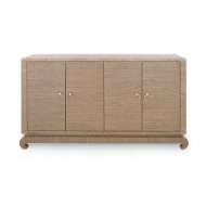 Picture of MEREDITH 4-DOOR CABINET, FLAX BROWN