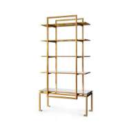 Picture of ANTON ETAGERE, GOLD LEAF