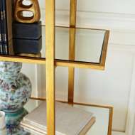 Picture of ANTON ETAGERE, GOLD LEAF