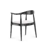 Picture of DANISH ARMCHAIR, JET BLACK