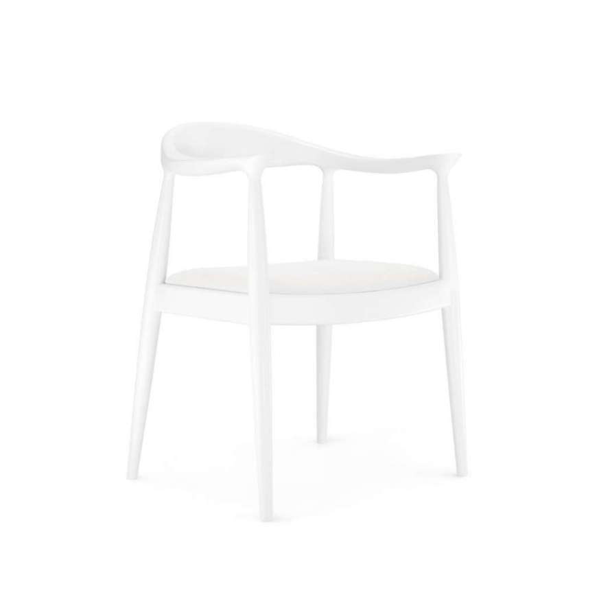 Picture of DANISH ARMCHAIR, WHITE