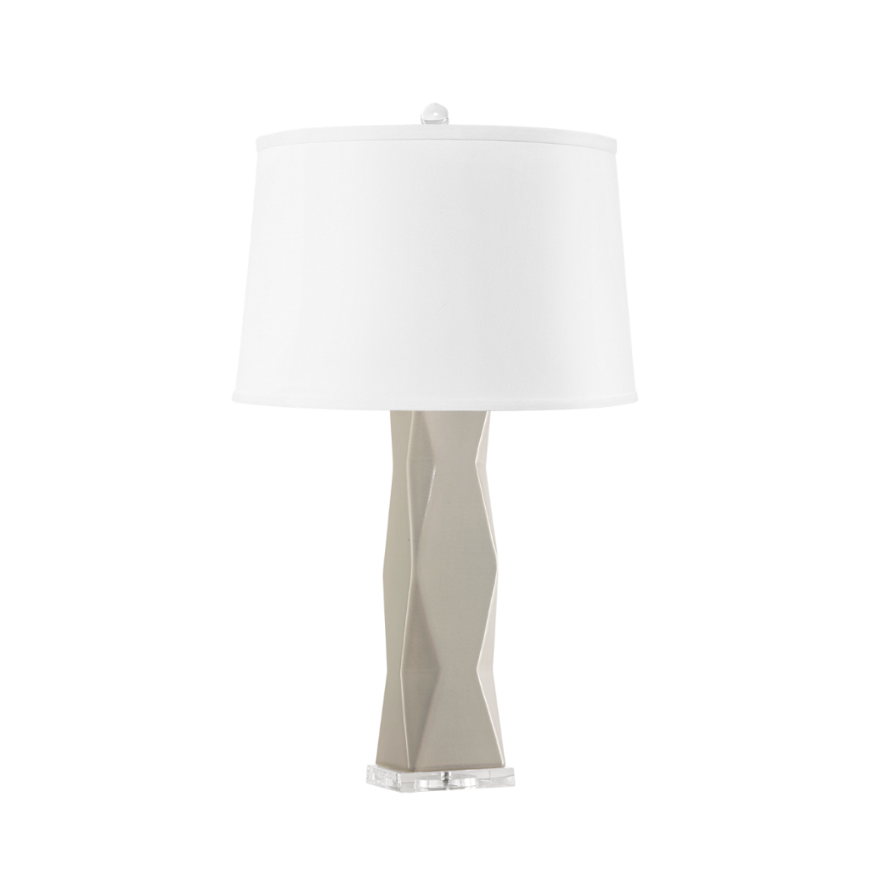 Picture of MOLINO LAMP WITH SHADE, DOVE GRAY