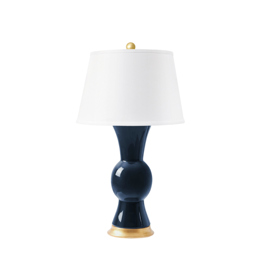 Picture of TAO LAMP WITH SHADE, NAVY BLUE