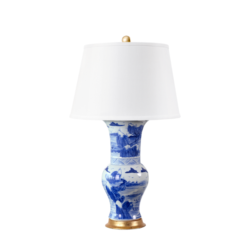 Picture of PAVILLION LAMP, BLUE AND WHITE